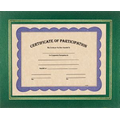 Certificate Holder - Green with a poly window - Holds 8-1/2" x 11" Certificate